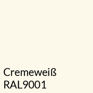 Farbton Cremeweiß/RAL9001