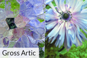 Ornamentglas Gross Artic