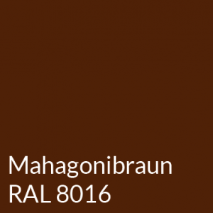 Farbton Mahagonibraun/RAL8016
