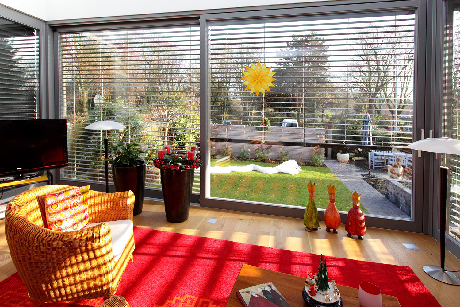 Hebe-Schiebe-Tür im Wintergarten