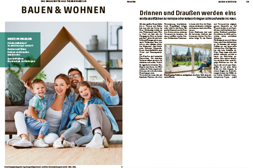 Titelbild Augsburger Allgemeine mit Pressebericht über frovin Terrassentürenvielfalt